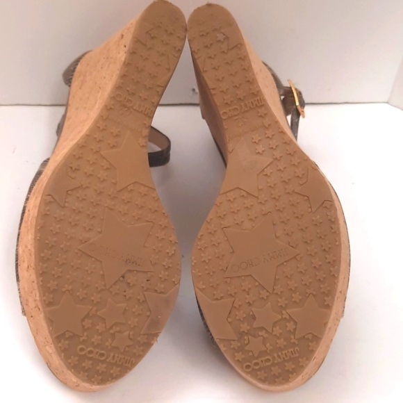 New Jimmy Choo Snakeskin Wedges Women’s US Size 10 - Picture 9 of 11